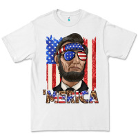White merica with lincoln Premium Tee - texasbilliewilder