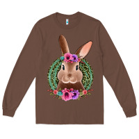 Chestnut western leopard and flowers easter bunny Long Sleeve Tee - Jasminsmagicworld