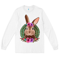 White western leopard and flowers easter bunny Long Sleeve Tee - Jasminsmagicworld