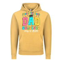 Vintage Mustard forget the grad dad survived class of 2024 Vintage Hoodie - JahusDesignShop