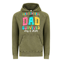 Vintage Olive forget the grad dad survived class of 2024 Vintage Hoodie - JahusDesignShop