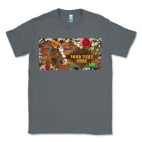 Charcoal Heather (preview)western turquoise gemstone horse cowhide leopard floral backg Classic Tee - Artiststas