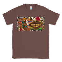 Chestnut (preview)western turquoise gemstone horse cowhide leopard floral backg Classic Tee - Artiststas
