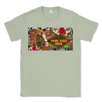 Matcha (preview)western turquoise gemstone horse cowhide leopard floral backg Classic Tee - Artiststas