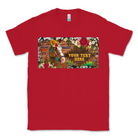 Red (preview)western turquoise gemstone horse cowhide leopard floral backg Classic Tee - Artiststas