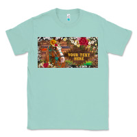 Seafoam (preview)western turquoise gemstone horse cowhide leopard floral backg Classic Tee - Artiststas