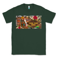 Sports Green (preview)western turquoise gemstone horse cowhide leopard floral backg Classic Tee - Artiststas
