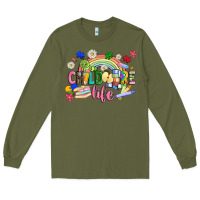 Army Green childcare life Long Sleeve Tee - JahusDesignShop