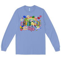 Colony Blue childcare life Long Sleeve Tee - JahusDesignShop
