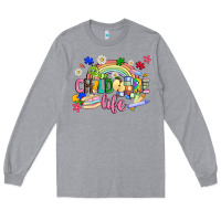 Heather Grey childcare life Long Sleeve Tee - JahusDesignShop
