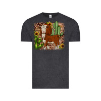 Vintage Black Hereford cactus sunflower Vintage Tee - JahusDesignShop