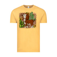 Vintage Mustard Hereford cactus sunflower Vintage Tee - JahusDesignShop