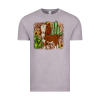 Vintage Zinc Hereford cactus sunflower Vintage Tee - JahusDesignShop