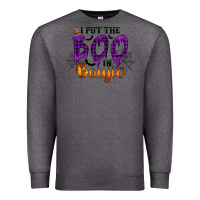 Charcoal Heather I put the Boo in Boujie Premium Sweatshirt - RacoonDesign
