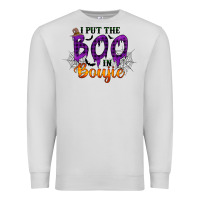 Dove Grey I put the Boo in Boujie Premium Sweatshirt - RacoonDesign