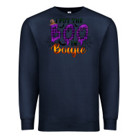 Navy I put the Boo in Boujie Premium Sweatshirt - RacoonDesign