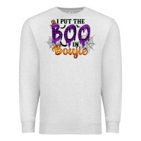 Oatmeal Heather I put the Boo in Boujie Premium Sweatshirt - RacoonDesign