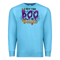 Ocean Blue I put the Boo in Boujie Premium Sweatshirt - RacoonDesign