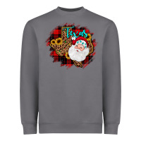 Storm texas santa wood slice ornament Heavyweight Sweatshirt - JahusDesignShop