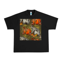 Black squirrel pumpkin seamless Urban Heavy Tee - BundleAndBundleShop