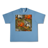 Pebble Blue squirrel pumpkin seamless Urban Heavy Tee - BundleAndBundleShop