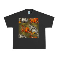 Pigment Black squirrel pumpkin seamless Urban Heavy Tee - BundleAndBundleShop