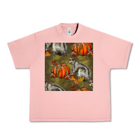 Salmon squirrel pumpkin seamless Urban Heavy Tee - BundleAndBundleShop