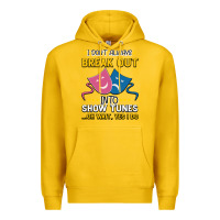 Lemon My Brain is 95% Show Tunes. Funny Theatre Gift. Premium Hoodie - Bettercallsaul