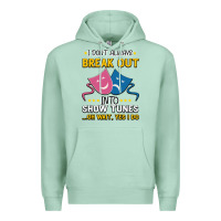 Seafoam My Brain is 95% Show Tunes. Funny Theatre Gift. Premium Hoodie - Bettercallsaul