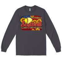 Smoke Western American Flag Softball Long Sleeve Tee - LillyAllenDesigns
