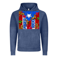 Vintage Denim puerto rico coqui leopard Vintage Hoodie - AdoDesignShop