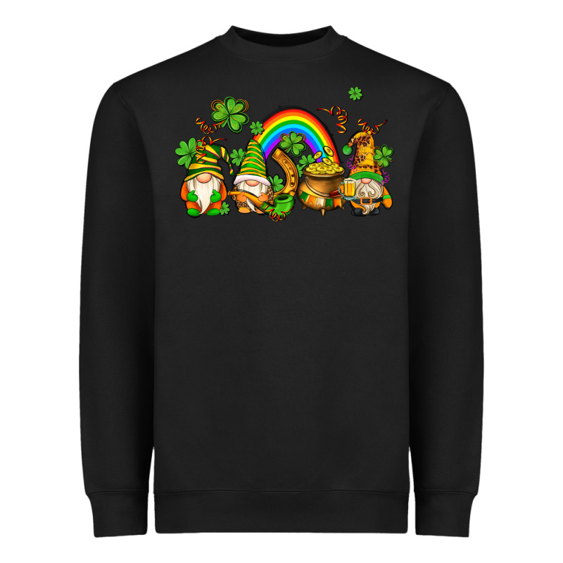 St Patricks Gnomes With Rainbow Heavyweight Sweatshirt by AdoDesignShop | Teevron