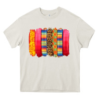Cream mexican leopard brushstroke Heavy Core Tee - Zillion Design Studio
