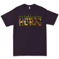Plum my daddy is my hero army western Premium Tee - texasbilliewilder