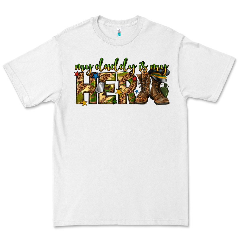 My Daddy Is My Hero Army Western Premium Tee by texasbilliewilder | Teevron