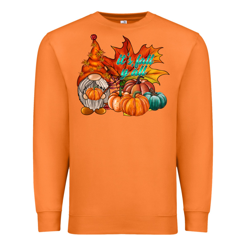 It Is Fall Yall Gnome Premium Sweatshirt by RacoonDesign | Teevron