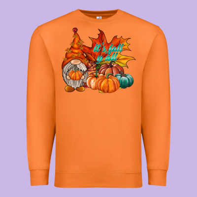 It Is Fall Yall Gnome Premium Sweatshirt Designed By Racoondesign