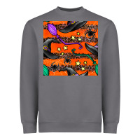 Storm halloween witch hats leopard seamless pattern Heavyweight Sweatshirt - BundleAndBundleShop