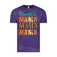 Cloud Purple Thankful mama mama mama Vintage Tee - Artiststas