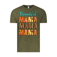 Vintage Olive Thankful mama mama mama Vintage Tee - Artiststas
