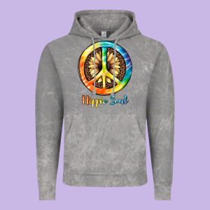 Hippie  Soul Vintage Hoodie Designed By Jahusdesignshop