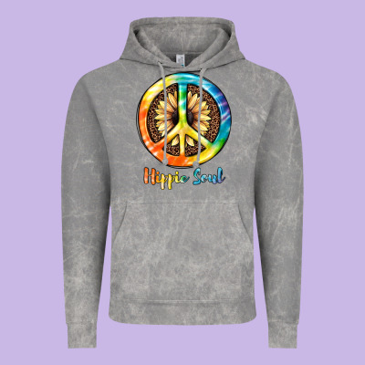 Hippie  Soul Vintage Hoodie Designed By Jahusdesignshop