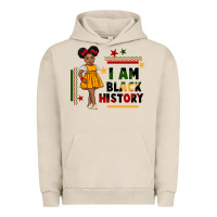 Pigment French Oak i am black history black girl peekaboo juneteenth Urban Hoodie - CowGirlArtShop