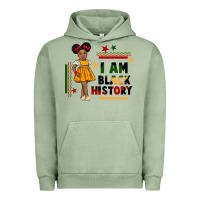 Pigment Oil Green i am black history black girl peekaboo juneteenth Urban Hoodie - CowGirlArtShop