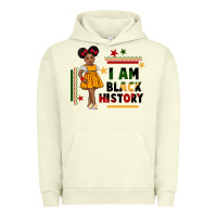 Pigment Pistachio i am black history black girl peekaboo juneteenth Urban Hoodie - CowGirlArtShop