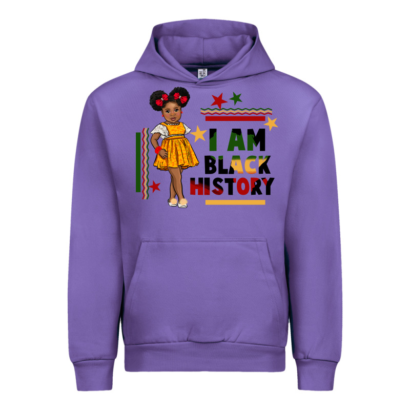 I Am Black History Black Girl Peekaboo Juneteenth Urban Hoodie by CowGirlArtShop | Teevron