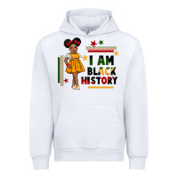 White i am black history black girl peekaboo juneteenth Urban Hoodie - CowGirlArtShop