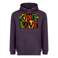 Plum one love juneteenth Heavyweight Hoodie - LillyAllenDesigns