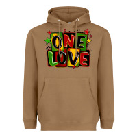 Toasted Coconut one love juneteenth Heavyweight Hoodie - LillyAllenDesigns