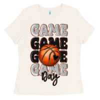 Bone game day basketball bal Ladies Tee - MaliasSmallBusiness